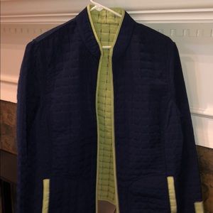Reversible Navy and Lime Jacket!!!